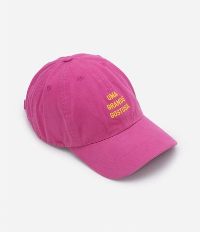 Gorra Ala Curva en Sarga con Bordado Uma Grande Gostosa