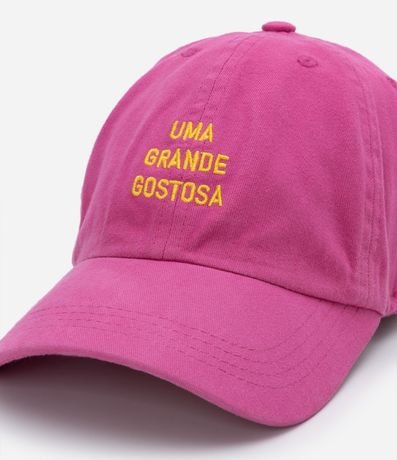 Gorra Ala Curva en Sarga con Bordado Uma Grande Gostosa 4