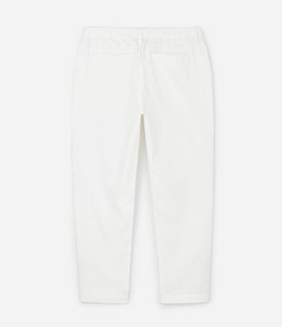 Pantalón Relaxed en Oxford de Algodón con Lazo en la Cintura 6