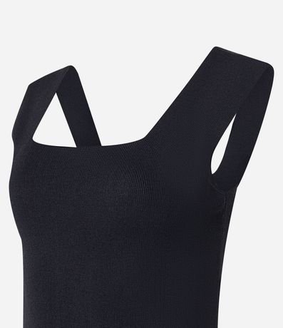 Blusa en Punto con Escote Cuadrado y Bretel Ancho 6