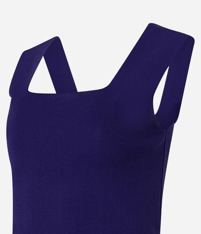 Blusa en Punto con Escote Cuadrado y Bretel Ancho 6