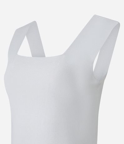Blusa en Punto con Escote Cuadrado y Bretel Ancho 6
