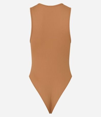 Body Básico en Rib con Cuello Halter 7