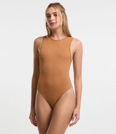 Body Básico en Rib con Cuello Halter 3