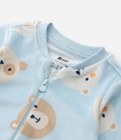 Mono Infantil en Plush con Estampa de Ositos - RN a 24 meses 4