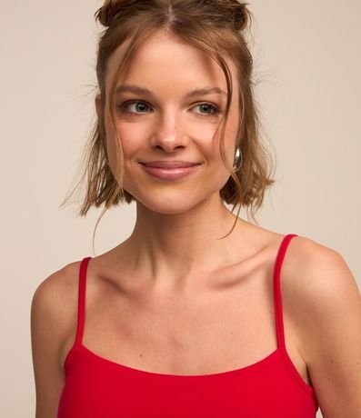 Vestido Corto en Algodón con Breteles Finos 3