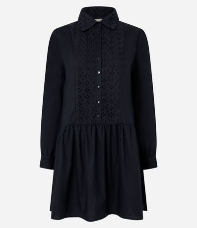 Vestido Corto de Tricolina con Detalle de Lazo Delantero 5