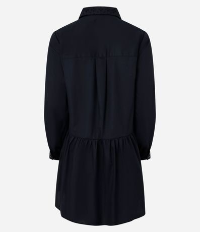 Vestido Corto de Tricolina con Detalle de Lazo Delantero 7