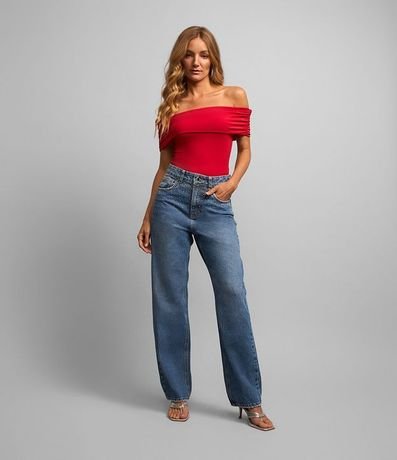 Body en Jersey Hombro a Hombro con canesú Larga 3