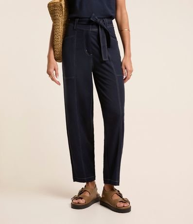 Pantalón Piquet Pespontada con Faixa 3