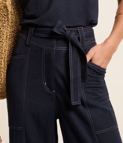 Pantalón Piquet Pespontada con Faixa 4