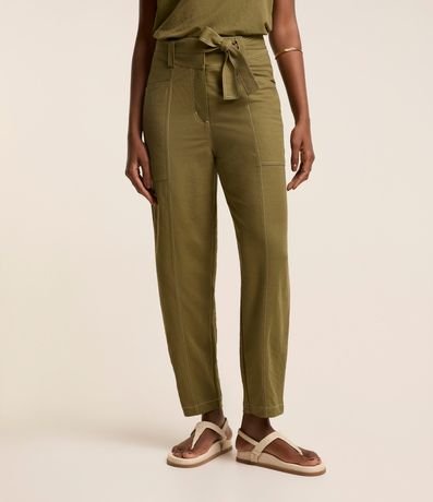 Pantalón Piquet Pespontada con Faixa 3