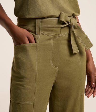 Pantalón Piquet Pespontada con Faixa 4