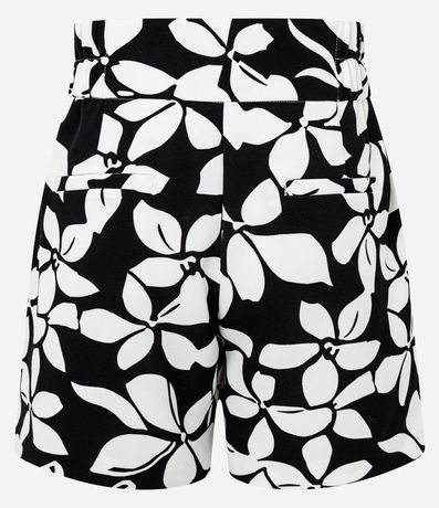 Short Alfaiatado con Cierre Delantero y Estampa Follajes 6