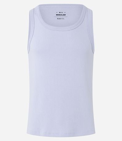 Musculosa Regular Básica en Rib de Algodón 2