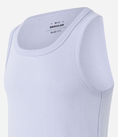 Musculosa Regular Básica en Rib de Algodón 3