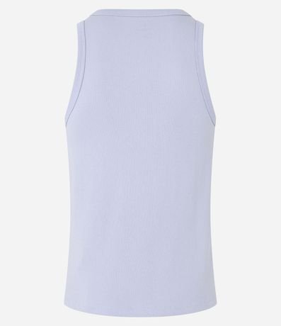 Musculosa Regular Básica en Rib de Algodón 4