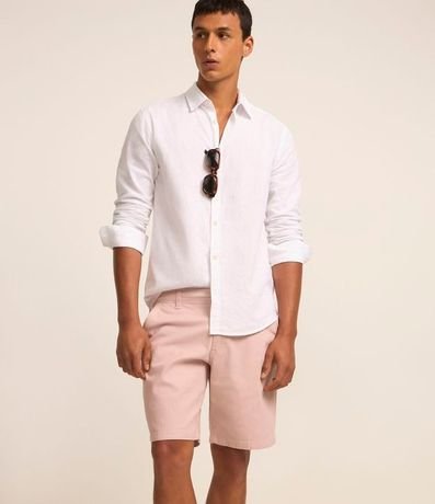 Bermuda Slim en Sarga con Elastano 2