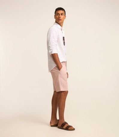 Bermuda Slim en Sarga con Elastano 5