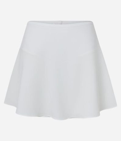 Short Pollera Corta en Crepé Holgada con Cremallera 6