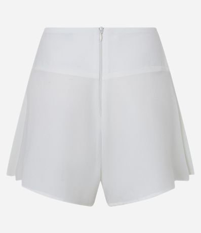 Short Pollera Corta en Crepé Holgada con Cremallera 9