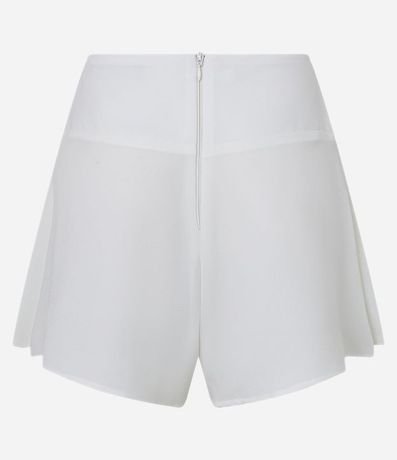 Short Pollera Corta en Crepé Holgada con Cremallera 8