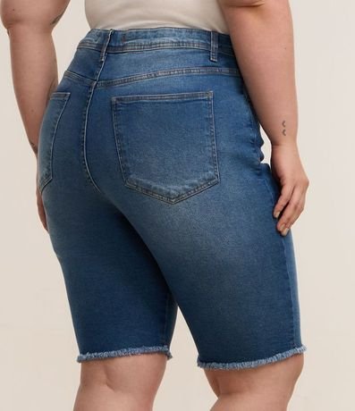 Bermuda Ciclista en Jeans con Terminación Deshilachada Curve & Plus Size 5
