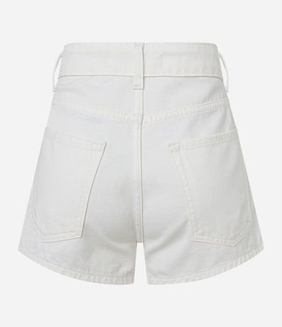 Short Cintura Alta con Sarga con Bordado Richelieu 7