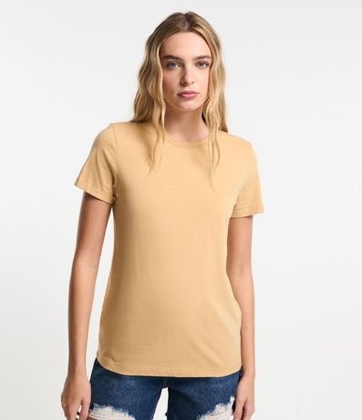 Remera en Media Malla con Manga Corta Doblada 3