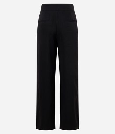 Pantalón Wide Leg Sastrería Tiro Alto con Botones Dobles 6