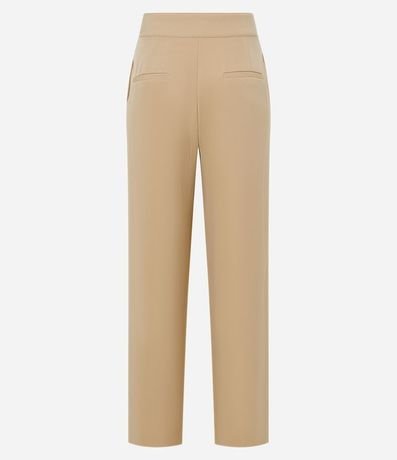 Pantalón Wide Leg Sastrería Tiro Alto con Botones Dobles 6