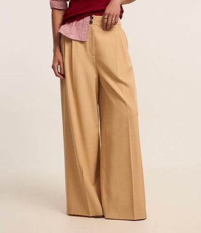 Pantalón Pantalona Sastrería con Pliegues Delanteros 3