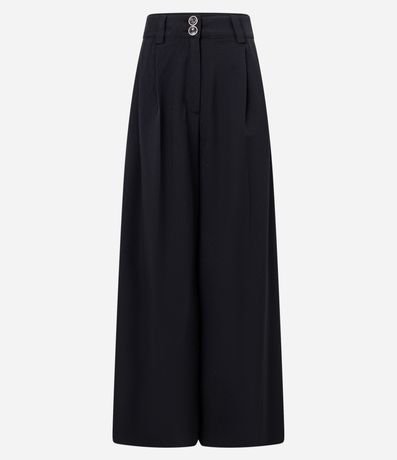 Pantalón Pantalona Sastrería con Pliegues Delanteros 6