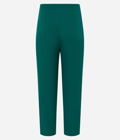 Pantalón Carrot Sastrería con Tiro Alto y Botón Contrastante 6