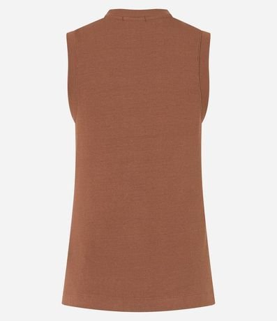 Blusa Chaleco en Rib con Abotonado Delantero 7