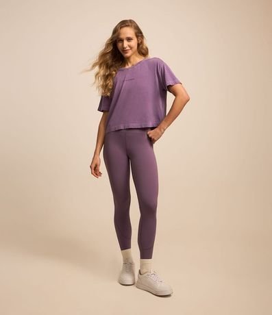 Remera Deportiva en Algodón Lettering Get Over 3