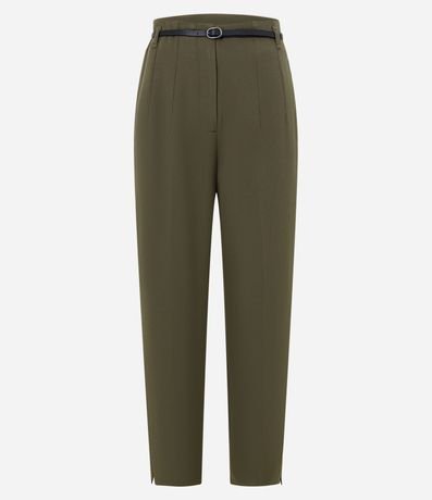Pantalón Zanahoria Sastrería con Cinturón Hebilla 8