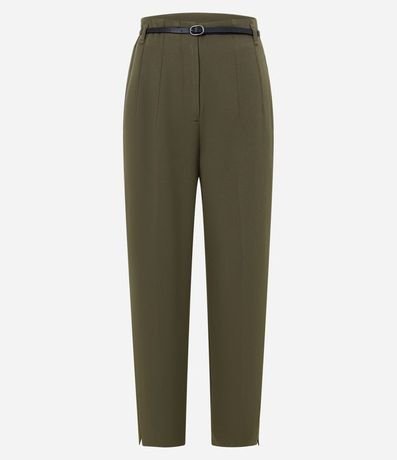 Pantalón Zanahoria Sastrería con Cinturón Hebilla 5