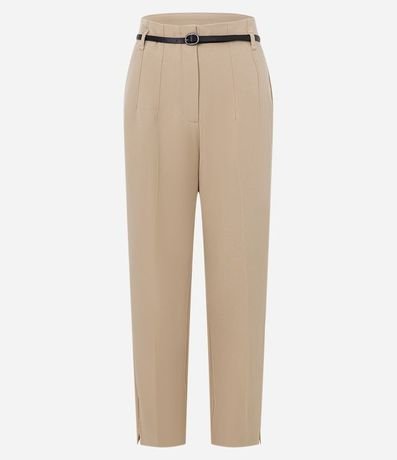 Pantalón Zanahoria Sastrería con Cinturón Hebilla 5