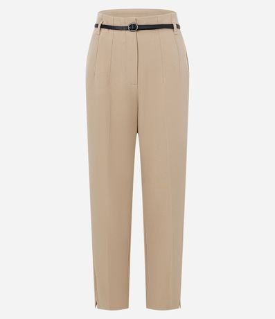 Pantalón Zanahoria Sastrería con Cinturón Hebilla 8