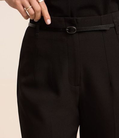 Pantalón Zanahoria Sastrería con Cinturón Hebilla 3