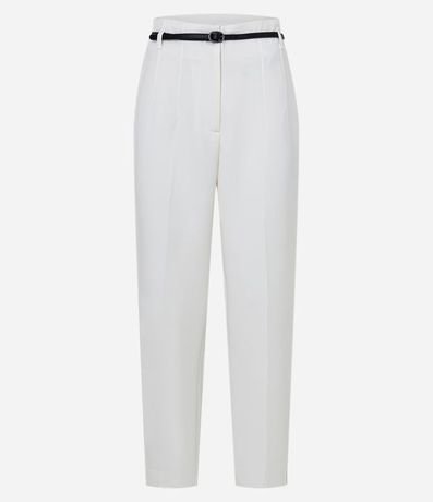 Pantalón Zanahoria Sastrería con Cinturón Hebilla 6