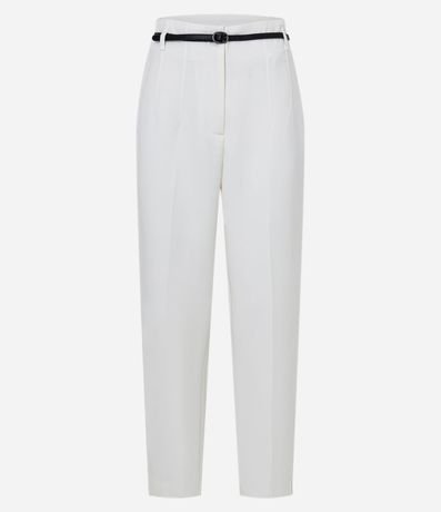 Pantalón Zanahoria Sastrería con Cinturón Hebilla 7