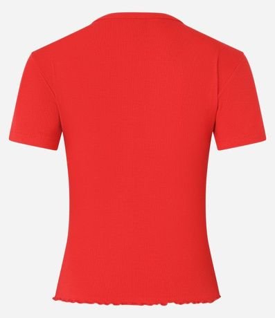 Blusa en Viscosa Texturizada y con Bajo Ondulado 7