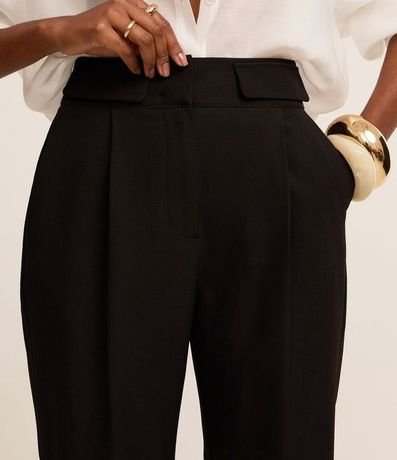 Pantalón Carrot Sastrería con Bajo Italiana y Detalle de Solapa 4