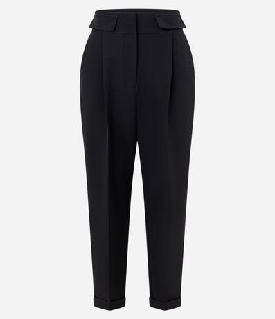 Pantalón Carrot Sastrería con Bajo Italiana y Detalle de Solapa 5