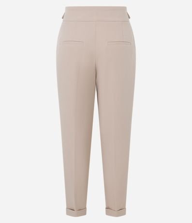 Pantalón Carrot Sastrería con Bajo Italiana y Detalle de Solapa 6