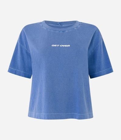 Remera Deportiva en Algodón Lettering Get Over 4