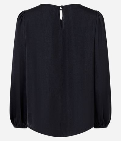 Blusa Satinada con Detalle de Gota Delantero 6