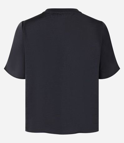 Blusa Satinada con Cuello en Rib 5